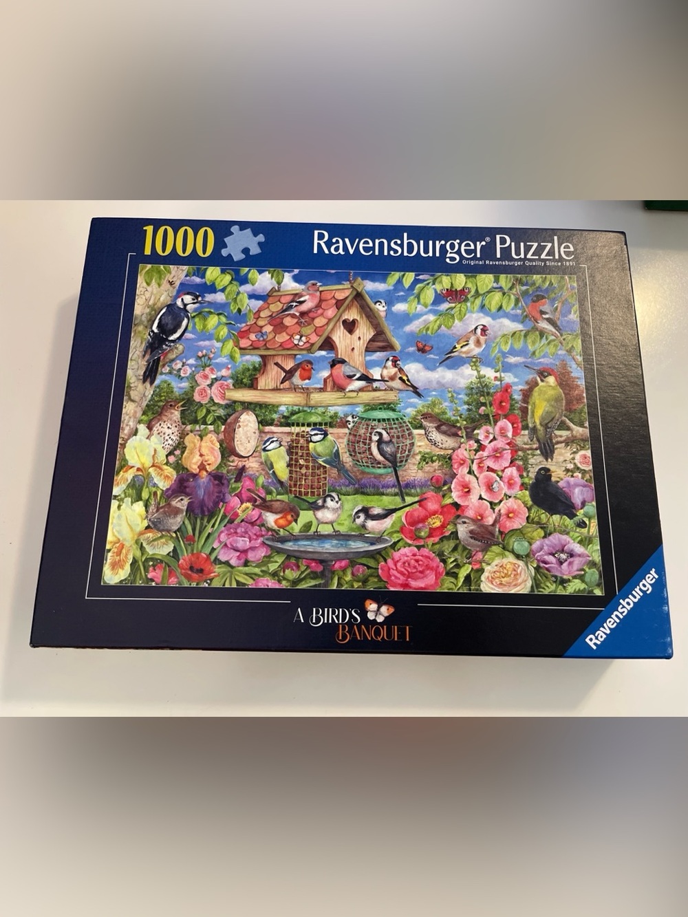 Ravensburger “A Birds Banquet” 1000pc Jigsaw Puzzle By Debbie Cook COMPLETE EUC